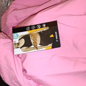 Neon Barbie Pink Avia running shorts with bike liner sz 3x nwt